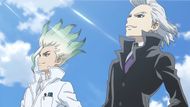 Senku and Xeno in Dr. Stone anime (Image credit: TMS Entertainment)